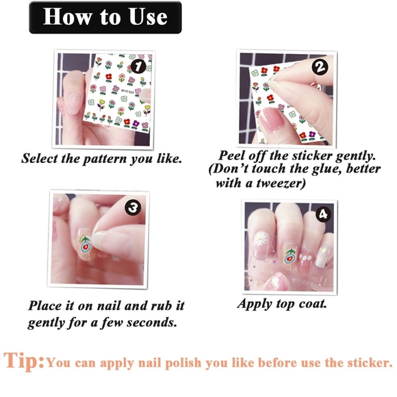 ⭐4/$15 Sanrio St. Patrick's Day 5D Embossed Nail Art Stickers - Picture 4 of 5